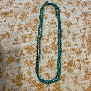 Silpada Great Lengths turquoise and sliver necklace